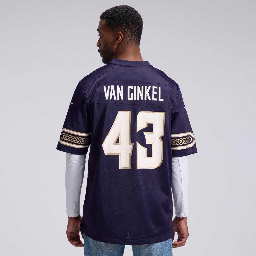 Minnesota Vikings Andrew Van Ginkel Nike Purple 2026 Rivalries Collection Game Jersey