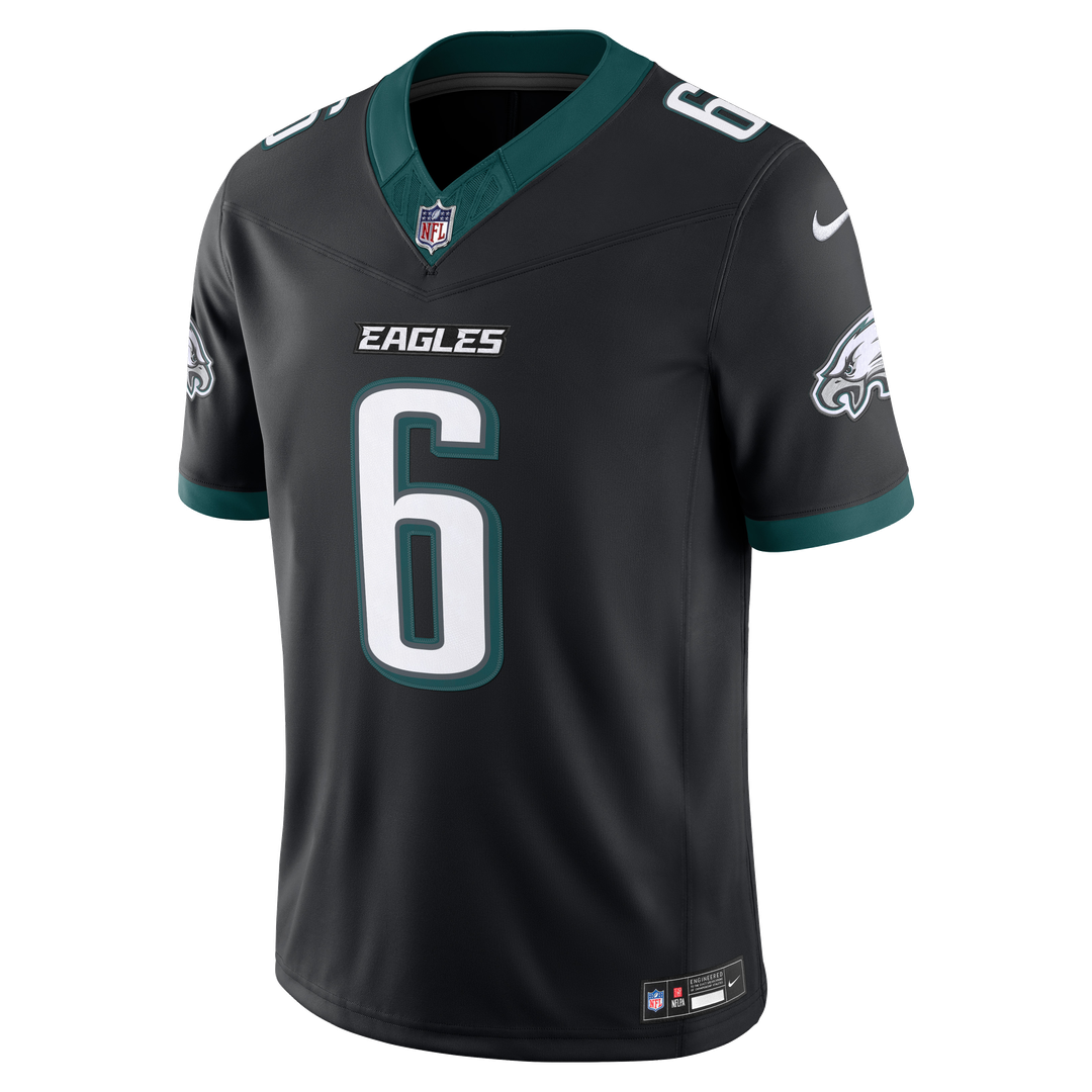 Philadelphia Eagles DeVonta Smith Nike Midnight Green Team Vapor F.U.S.E. Stitched Limited Jersey