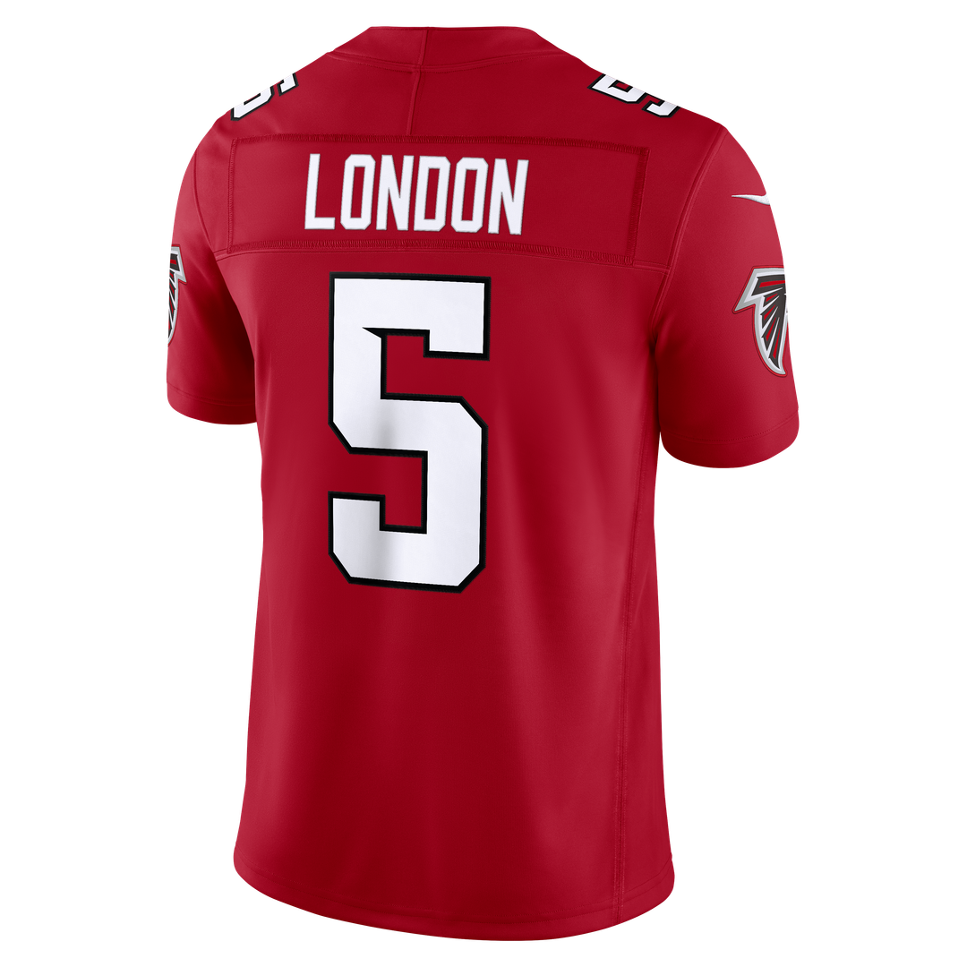 Atlanta Falcons Drake London Nike Black Alternate Throwback Vapor F.U.S.E. Stitched Limited Jersey