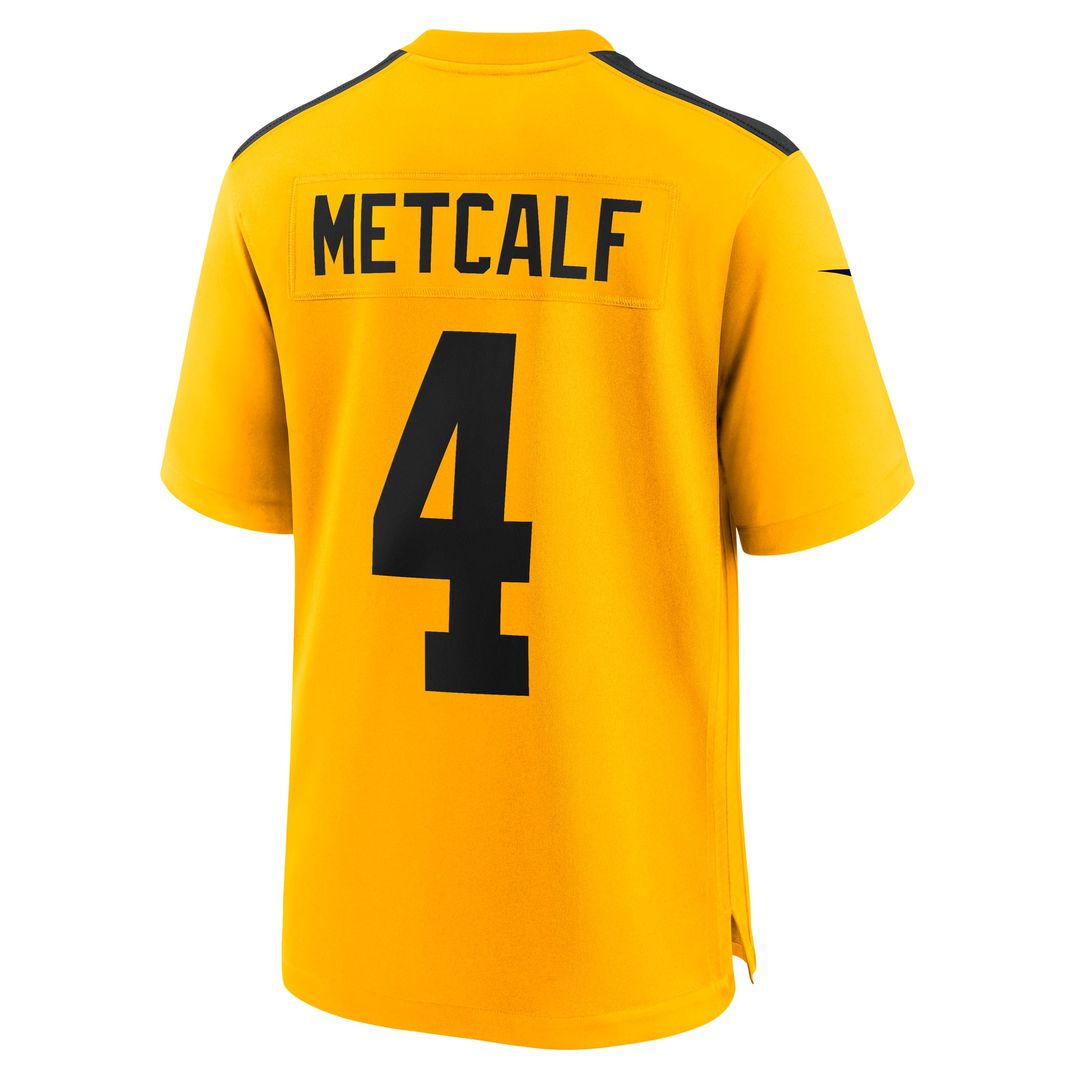 Pittsburgh Steelers DK Metcalf Nike Gold Alternate 1933 Throwback Game Jersey