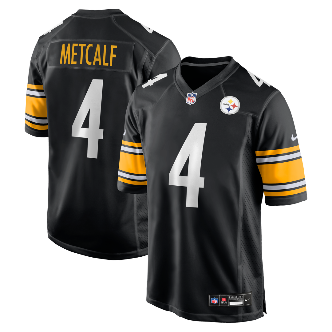 Pittsburgh Steelers DK Metcalf Nike Black Game Player Jersey
