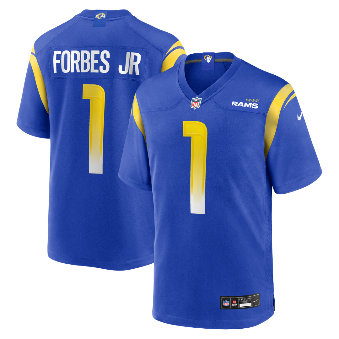 Los Angeles Rams Emmanuel Forbes Jr. Nike Royal Team Game Jersey