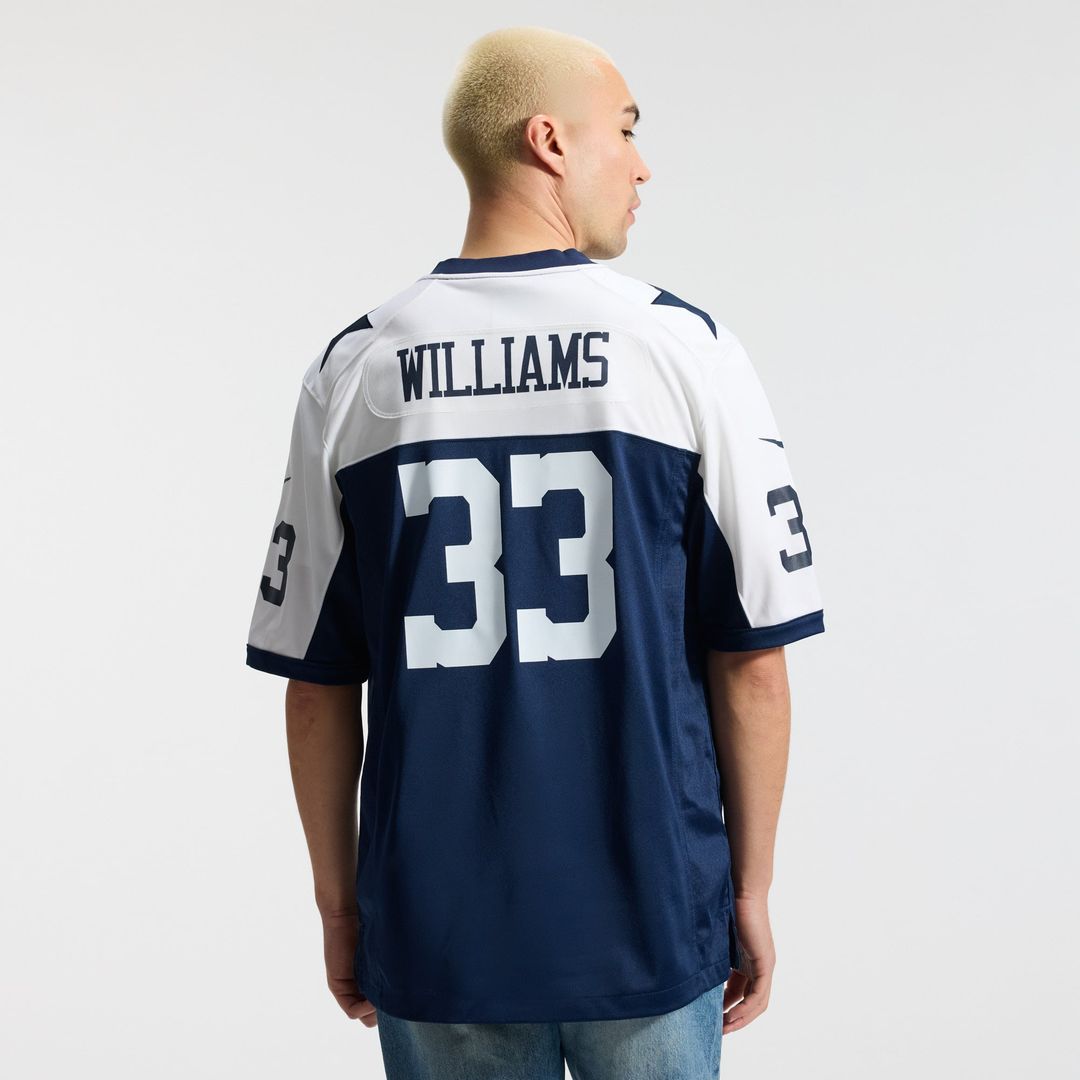Dallas Cowboys Javonte Williams Nike White Game Jersey