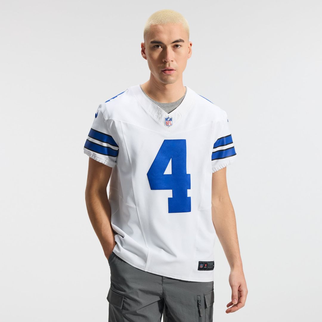 Dallas Cowboys Dak Prescott Nike White Vapor F.U.S.E. Elite Jersey