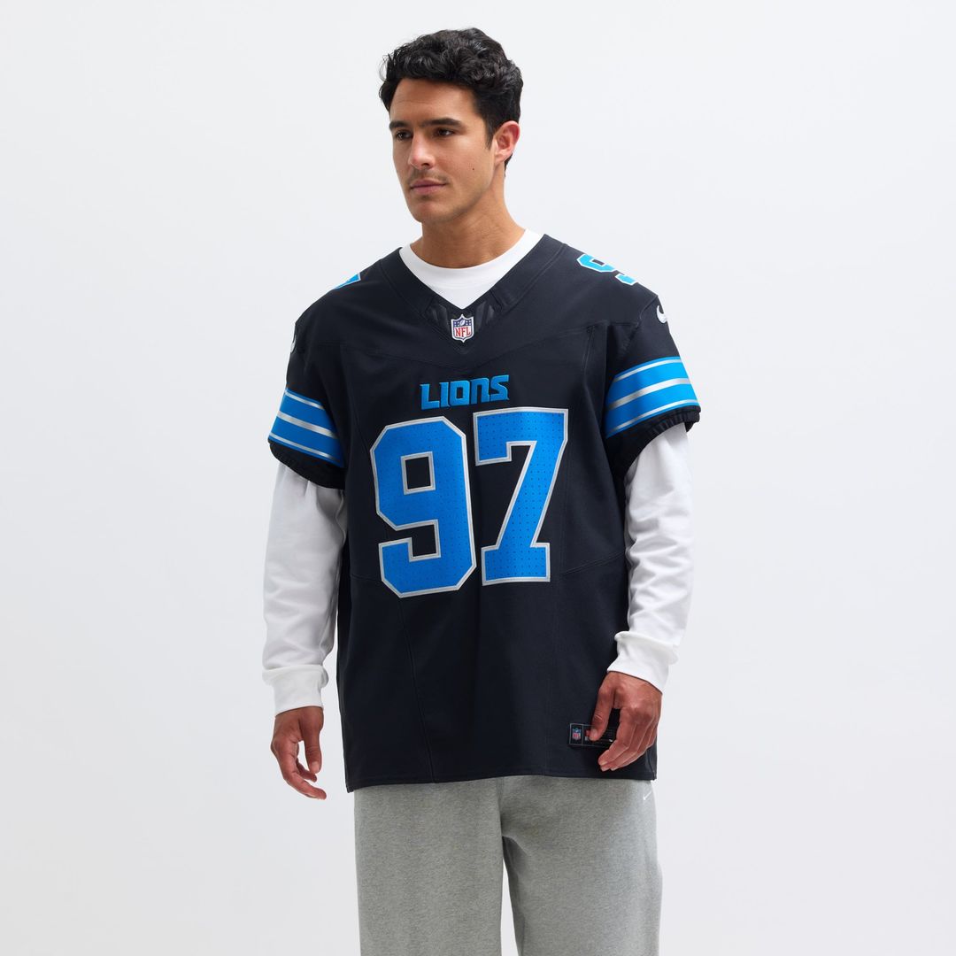 Detroit Lions Aidan Hutchinson Nike Black Alternate Vapor F.U.S.E. Elite Jersey