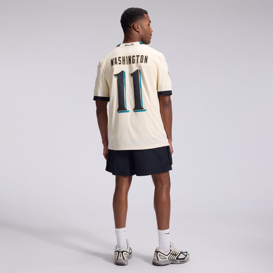 Jacksonville Jaguars Parker Washington Nike Natural 2026 Rivalries Collection Stitched Limited Jersey