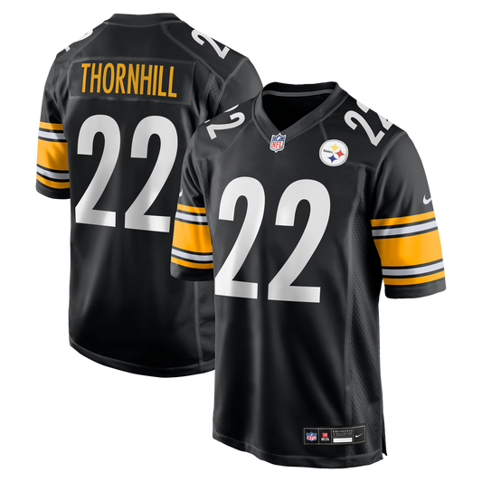 Pittsburgh Steelers Juan Thornhill Nike Black Team Game Jersey
