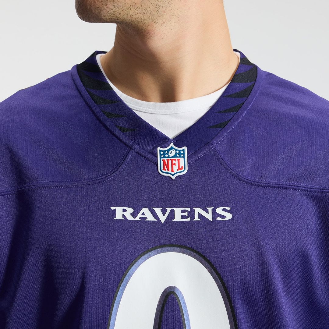 Baltimore Ravens Roquan Smith Nike Purple Team Game Jersey