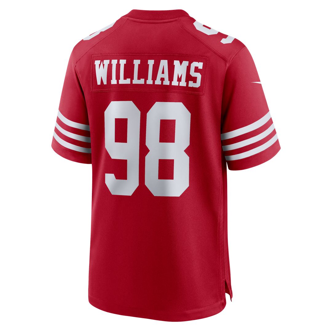 San Francisco 49ers Mykel Williams Nike Scarlet Team Game Jersey