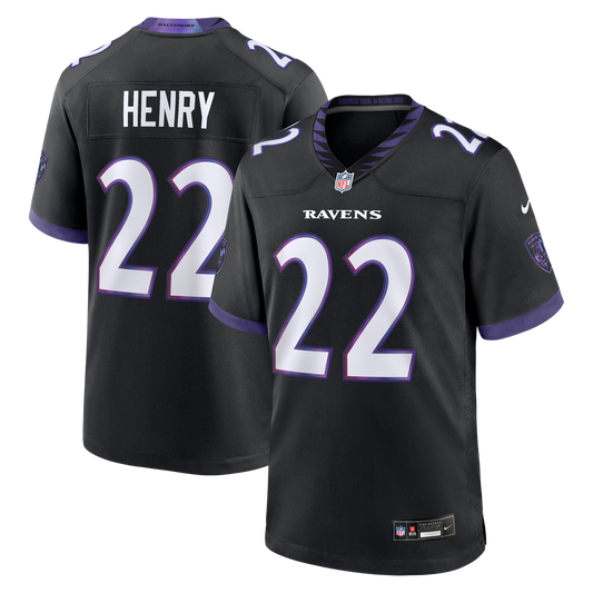 Baltimore Ravens Derrick Henry Nike Black Alternate Game Jersey