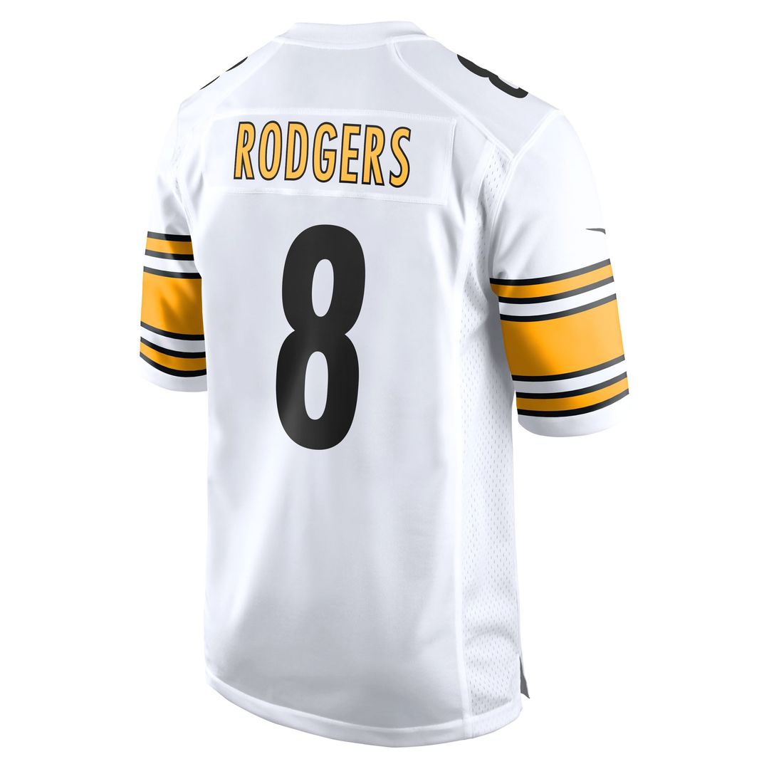 Pittsburgh Steelers Aaron Rodgers Nike White Game Jersey