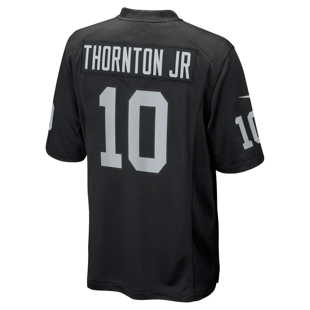 Las Vegas Raiders Dont'e Thornton Jr. Nike Black Team Game Jersey