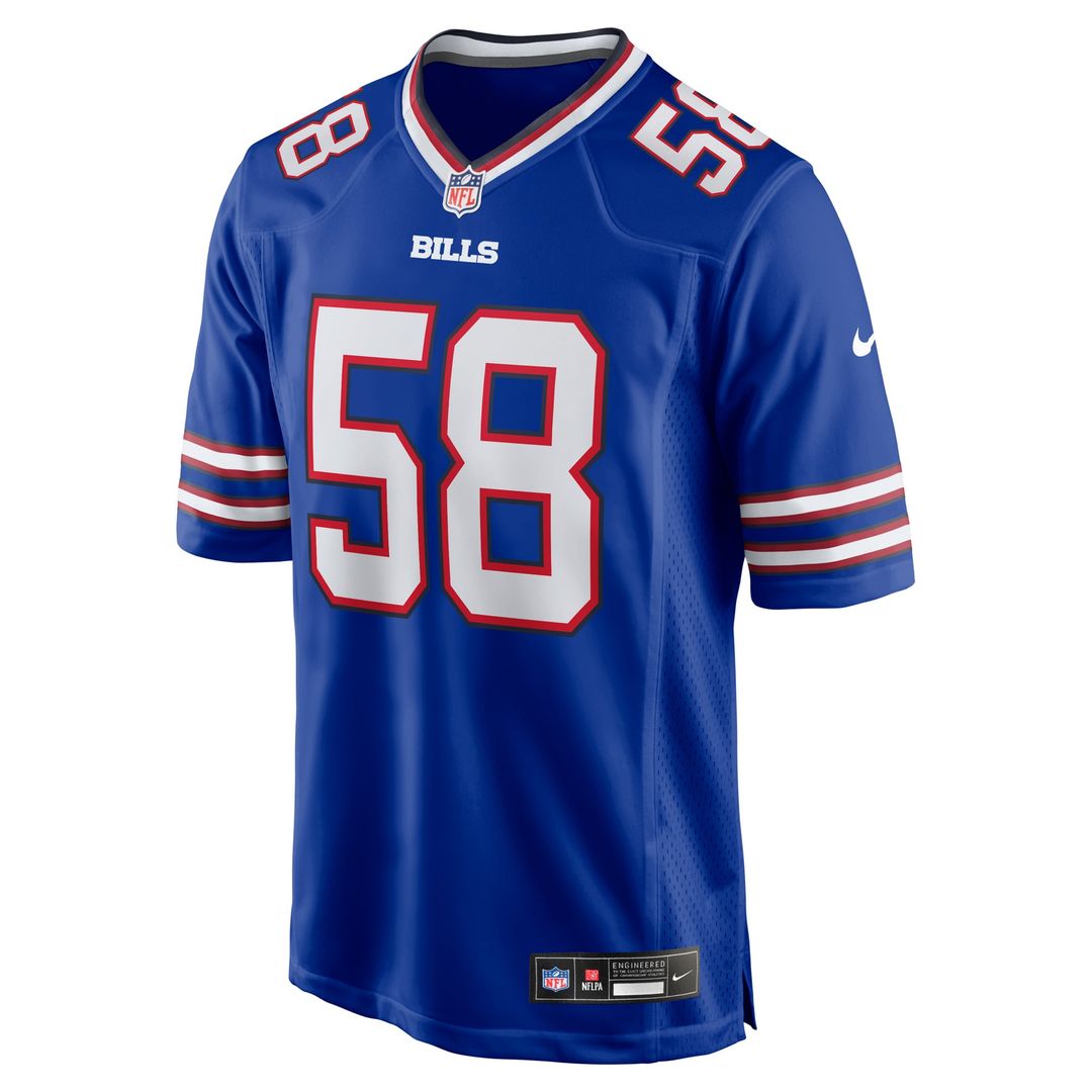 Buffalo Bills Matt Milano Nike Red Alternate Game Jersey