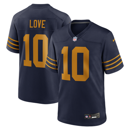 Green Bay Packers Jordan Love Nike Navy The 1923 Classic Game Jersey