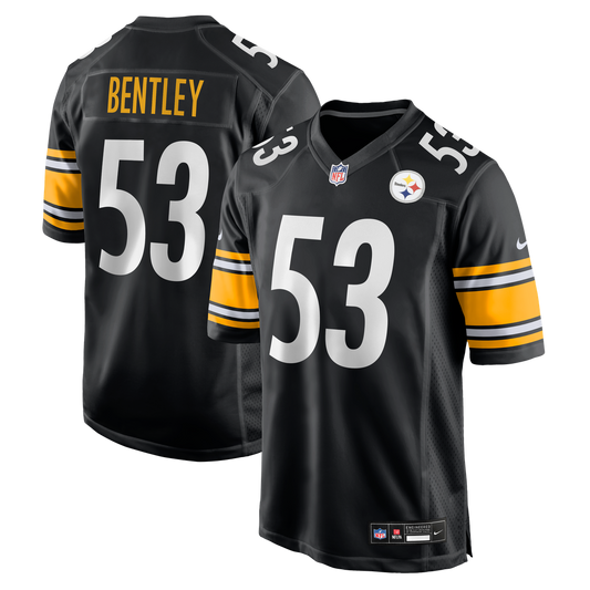 Pittsburgh Steelers JaWhaun Bentley Nike Black Team Game Jersey