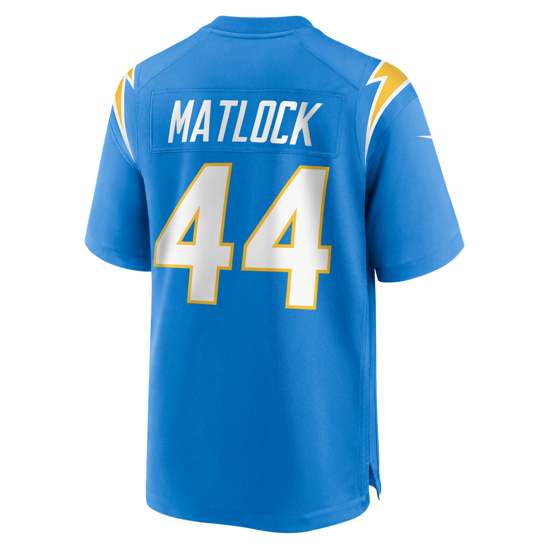 Los Angeles Chargers Scott Matlock Nike Powder Blue Team Game Jersey