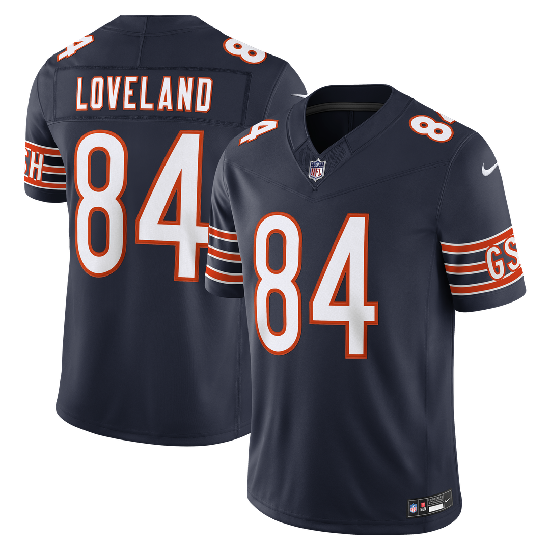 Chicago Bears Colston Loveland Nike Navy Team Vapor F.U.S.E. Stitched Limited Jersey