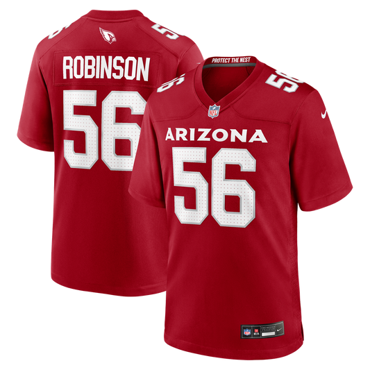 Arizona Cardinals Darius Robinson Nike Cardinal Team Game Jersey