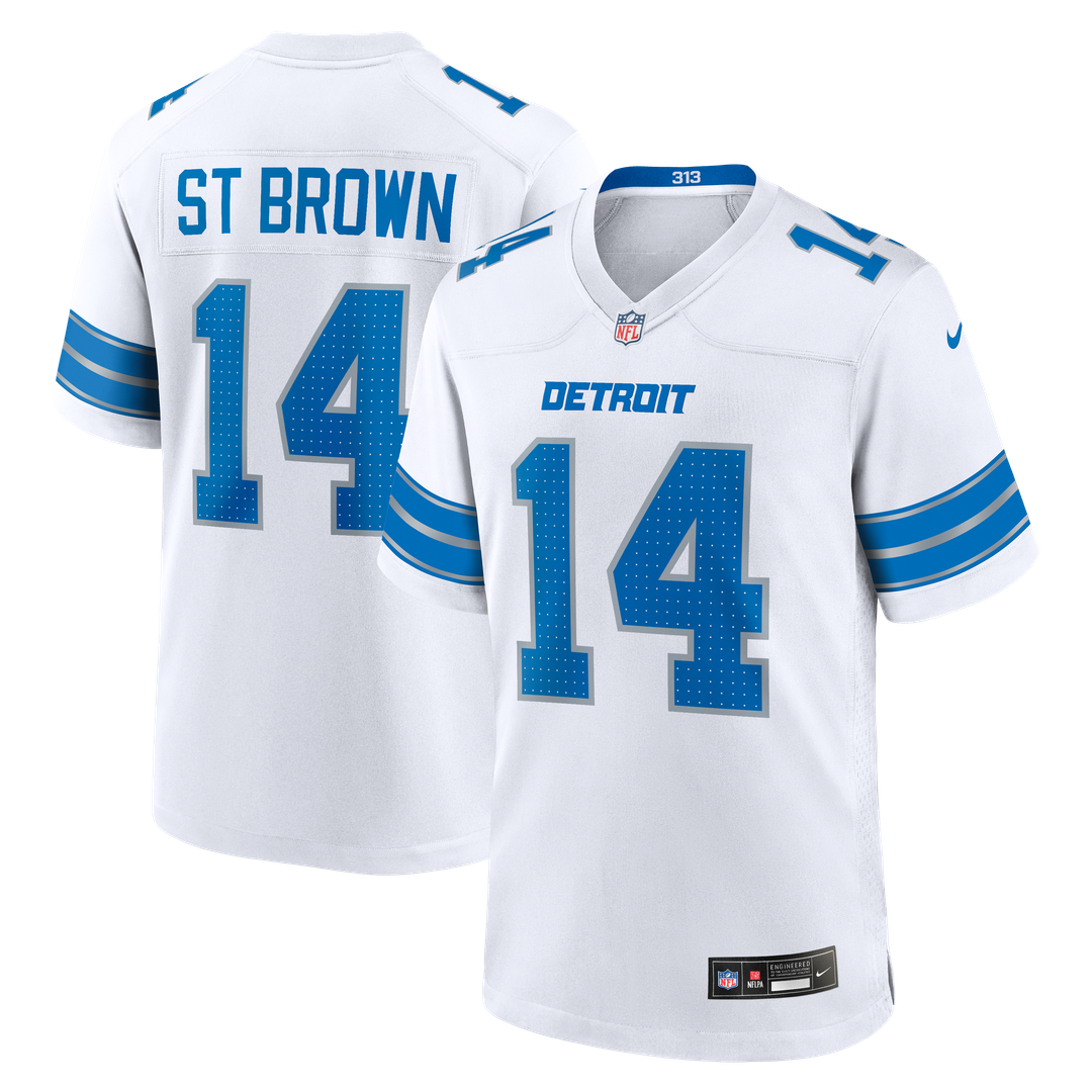 Detroit Lions Amon-Ra St. Brown Nike Black 2nd Alternate Game Jersey