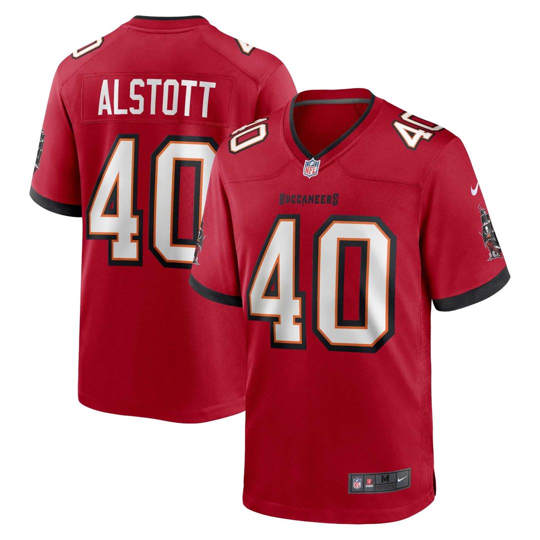 Tampa Bay Buccaneers Mike Alstott Nike Red Retired Player Game Jersey