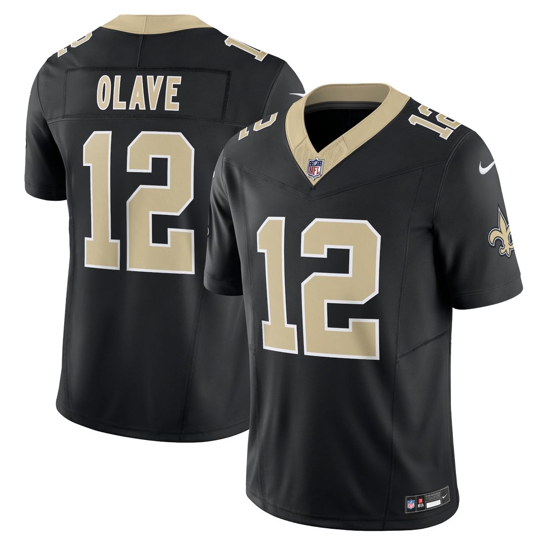 New Orleans Saints Chris Olave Nike Gold Alternate Gameday Golds Alternate Vapor F.U.S.E. Limited Jersey