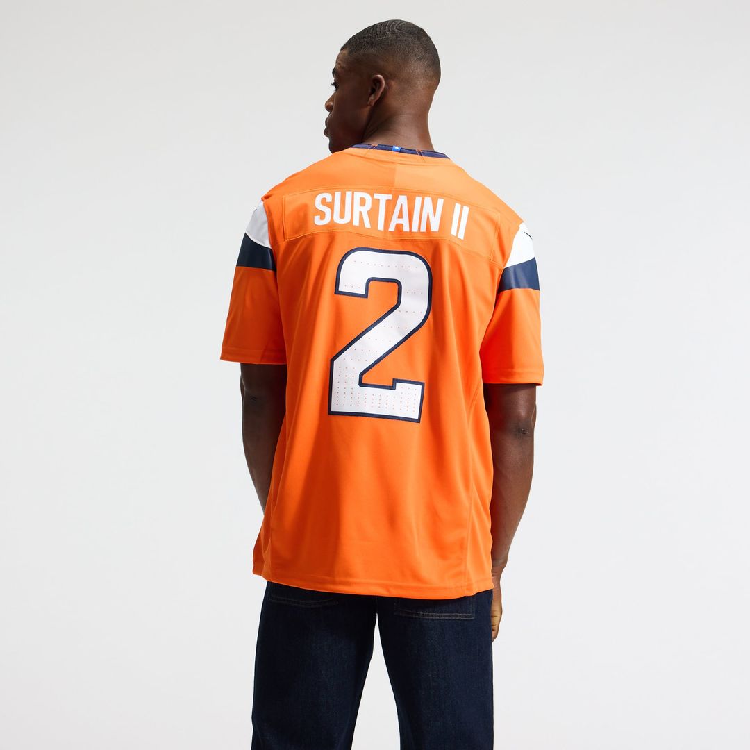 Denver Broncos Pat Surtain II Nike Navy Alternate Vapor F.U.S.E. Stitched Limited Jersey