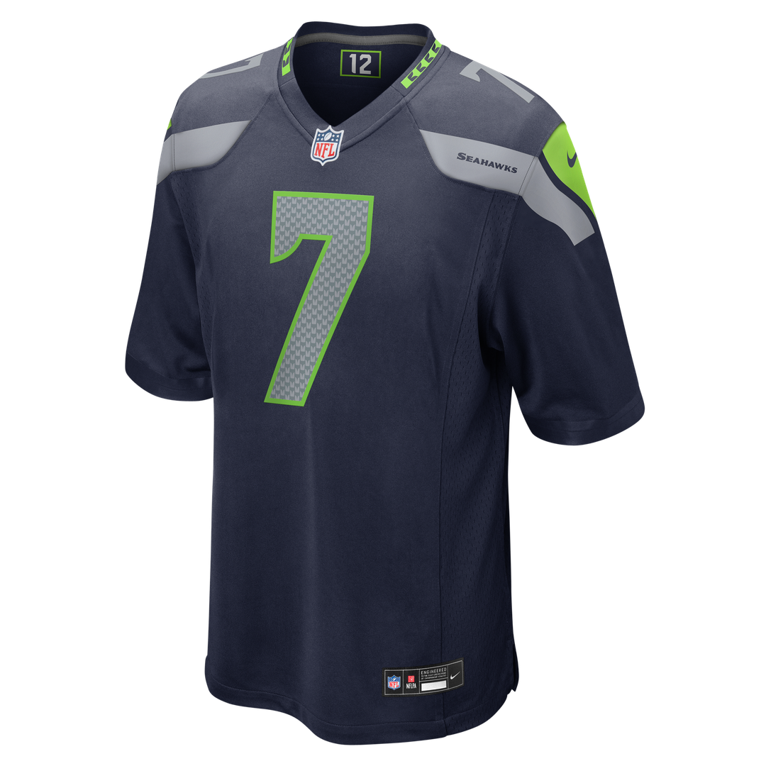 Seattle Seahawks Uchenna Nwosu Nike College Navy Team Game Jersey