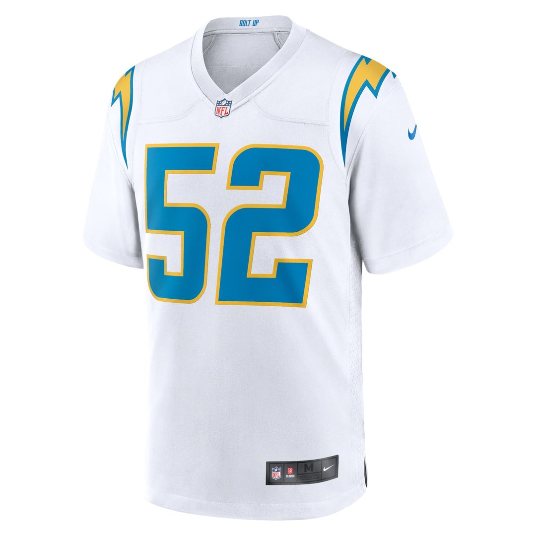 Los Angeles Chargers Khalil Mack Nike White Game Jersey
