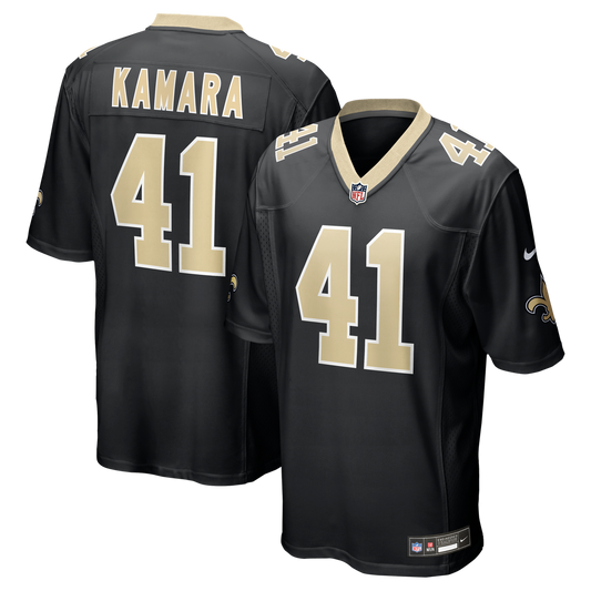 New Orleans Saints Alvin Kamara Nike Black Game Jersey