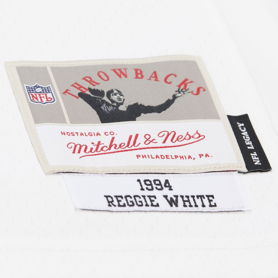 Green Bay Packers Reggie White Mitchell & Ness White 1994 Legacy Replica Jersey