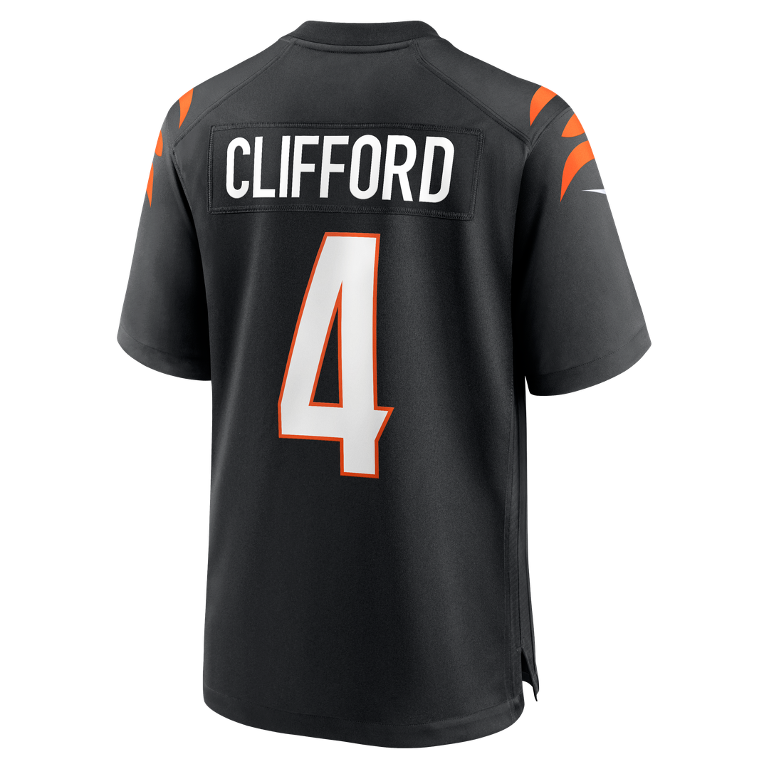 Cincinnati Bengals Sean Clifford Nike Black Team Game Jersey