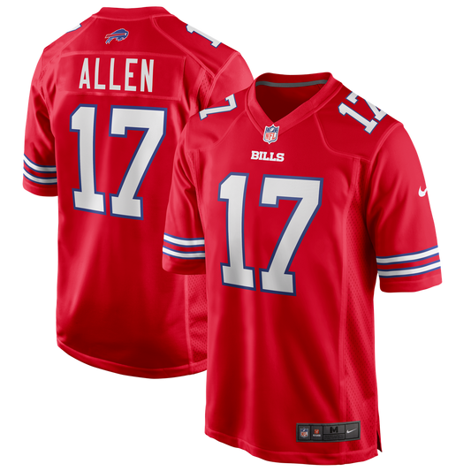 Buffalo Bills Josh Allen Nike Red Alternate Game Jersey