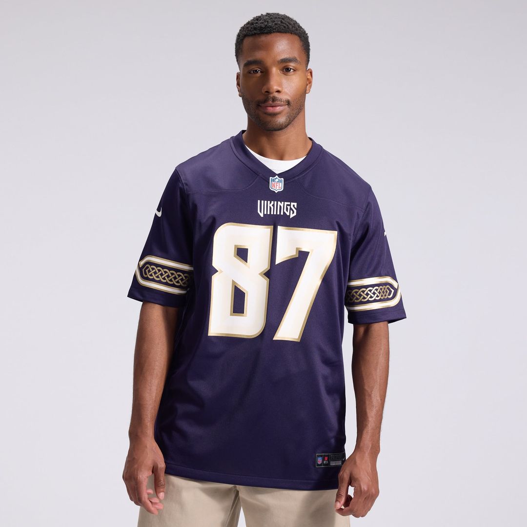 Minnesota Vikings T.J. Hockenson Nike Purple 2026 Rivalries Collection Game Jersey