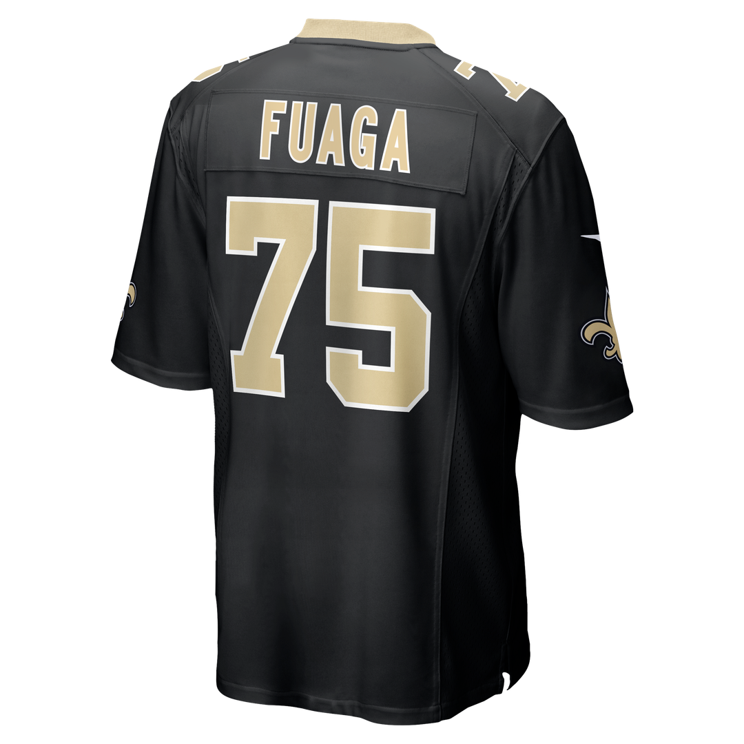 New Orleans Saints Taliese Fuaga Nike Black Game Jersey