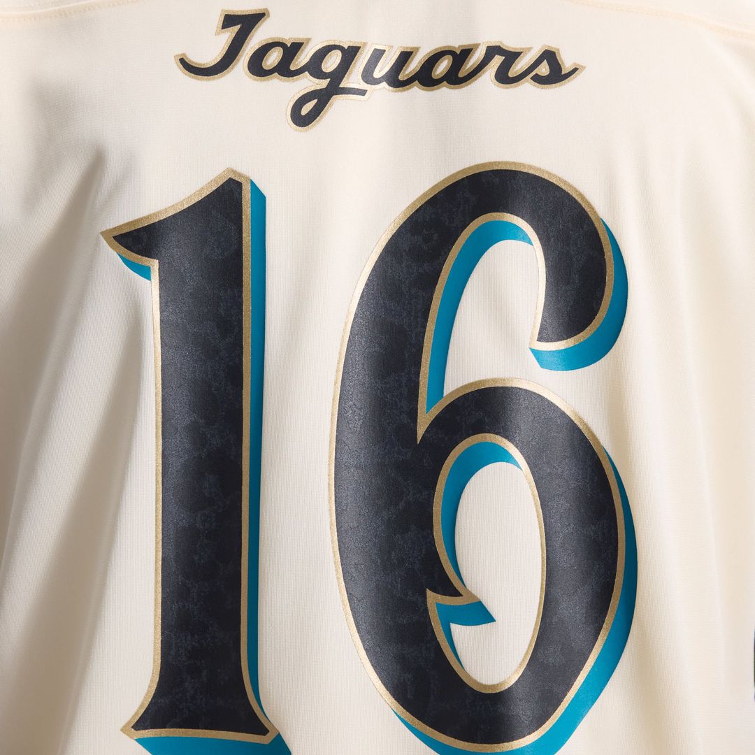 Jacksonville Jaguars Trevor Lawrence Nike Natural 2026 Rivalries Collection Game Jersey