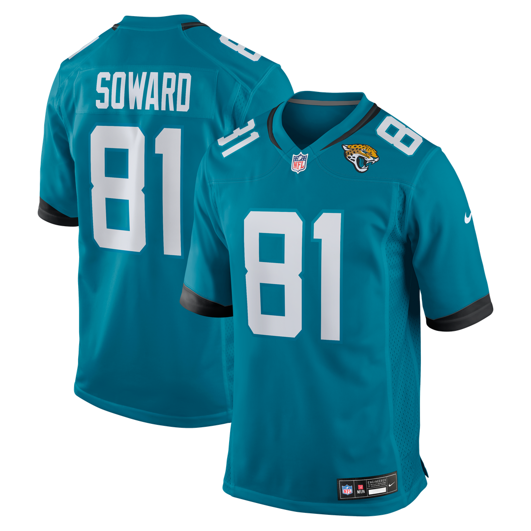 Jacksonville Jaguars R. Jay Soward Nike Teal Retired Player Team Game Jersey