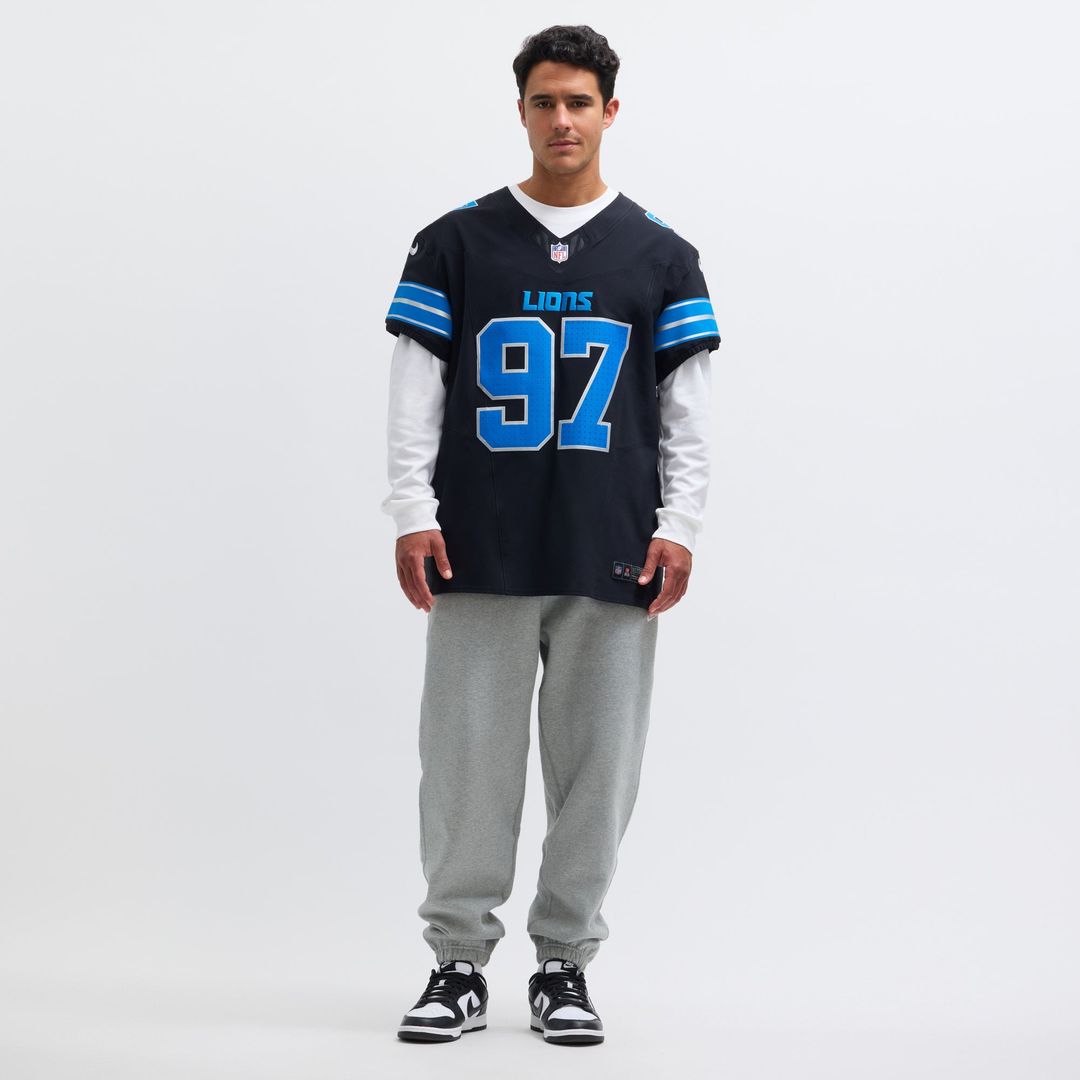 Detroit Lions Aidan Hutchinson Nike Black Alternate Vapor F.U.S.E. Elite Jersey