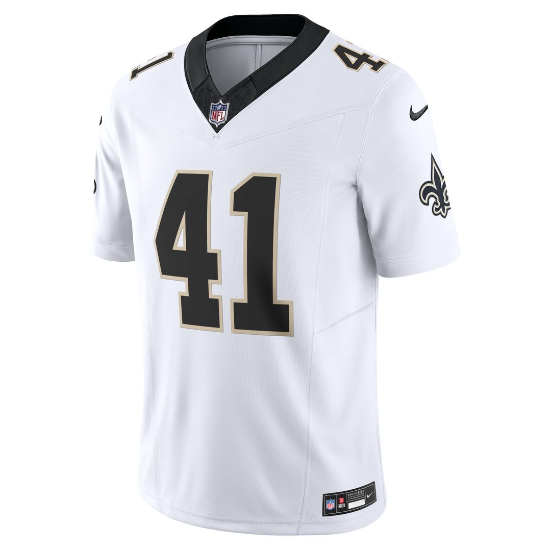 New Orleans Saints Alvin Kamara Nike White Vapor F.U.S.E. Limited Jersey