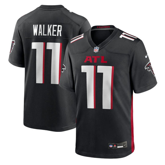 Atlanta Falcons Jalon Walker Nike Black Team Game Jersey