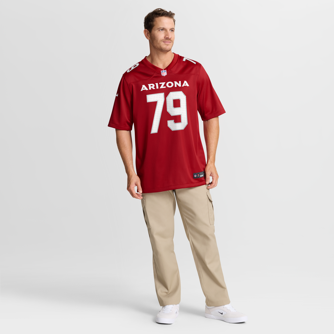 Arizona Cardinals PJ Mustipher Nike Cardinal Team Game Jersey