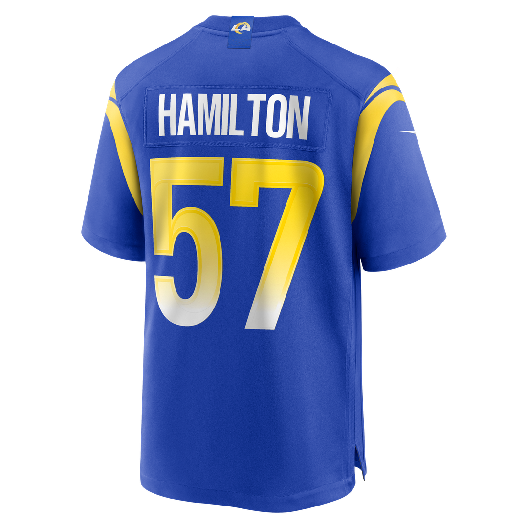 Los Angeles Rams Ty Hamilton Nike Royal Team Game Jersey