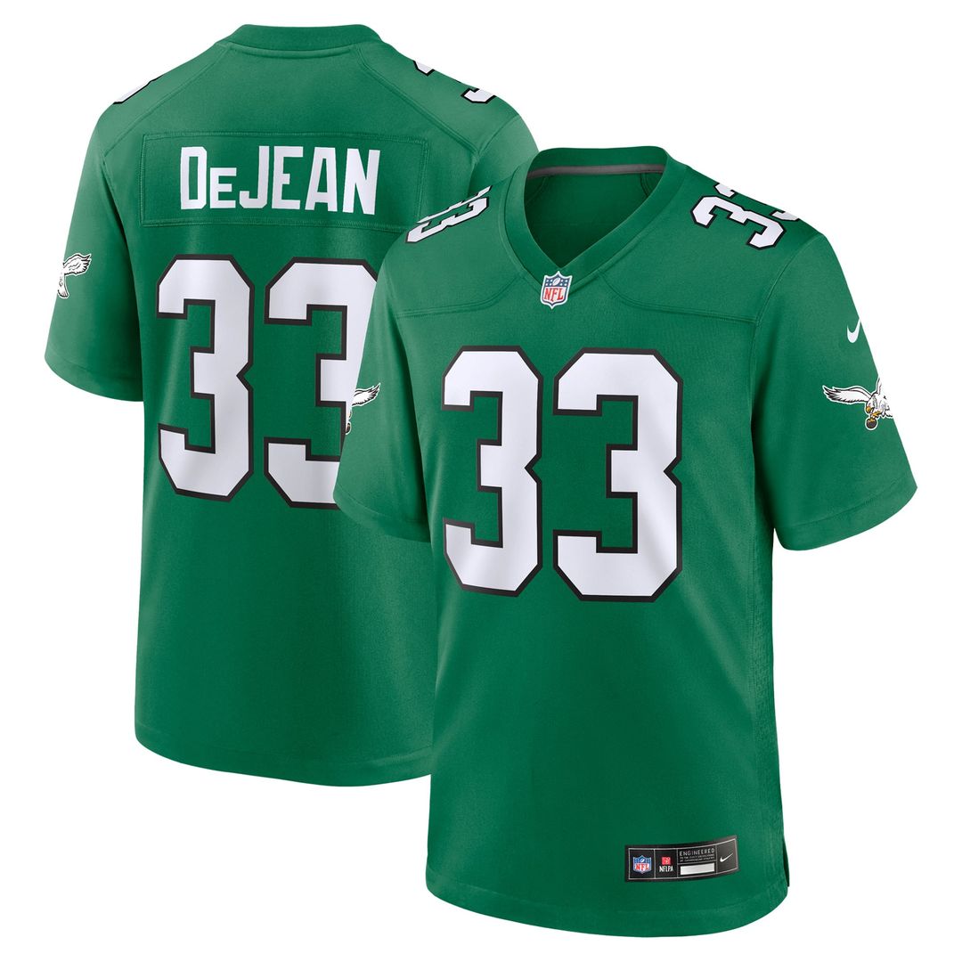 Philadelphia Eagles Cooper DeJean Nike Midnight Green Team Game Jersey