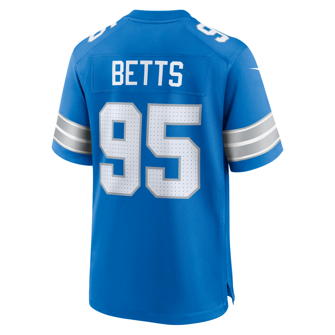 Detroit Lions Mathieu Betts Nike Blue Game Jersey