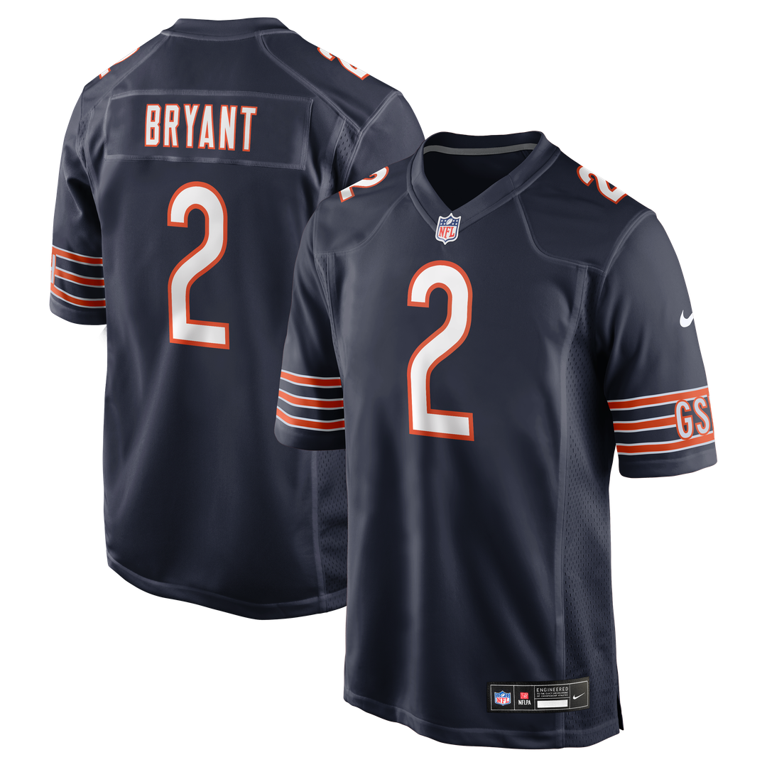Chicago Bears Coby Bryant Nike Navy Team Game Jersey
