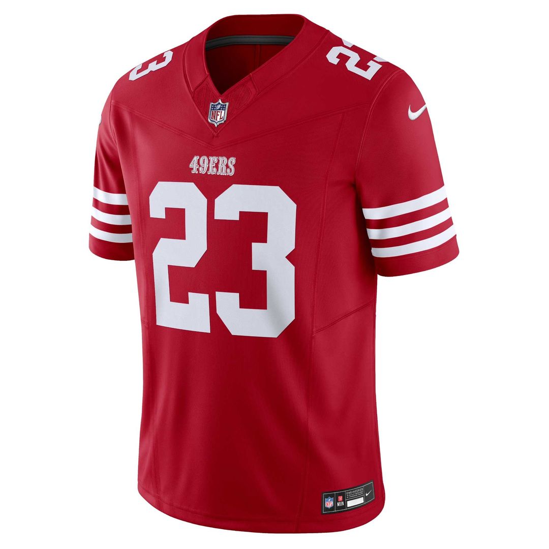 San Francisco 49ers Christian McCaffrey Nike White Vapor F.U.S.E. Limited 2nd Alternate Jersey
