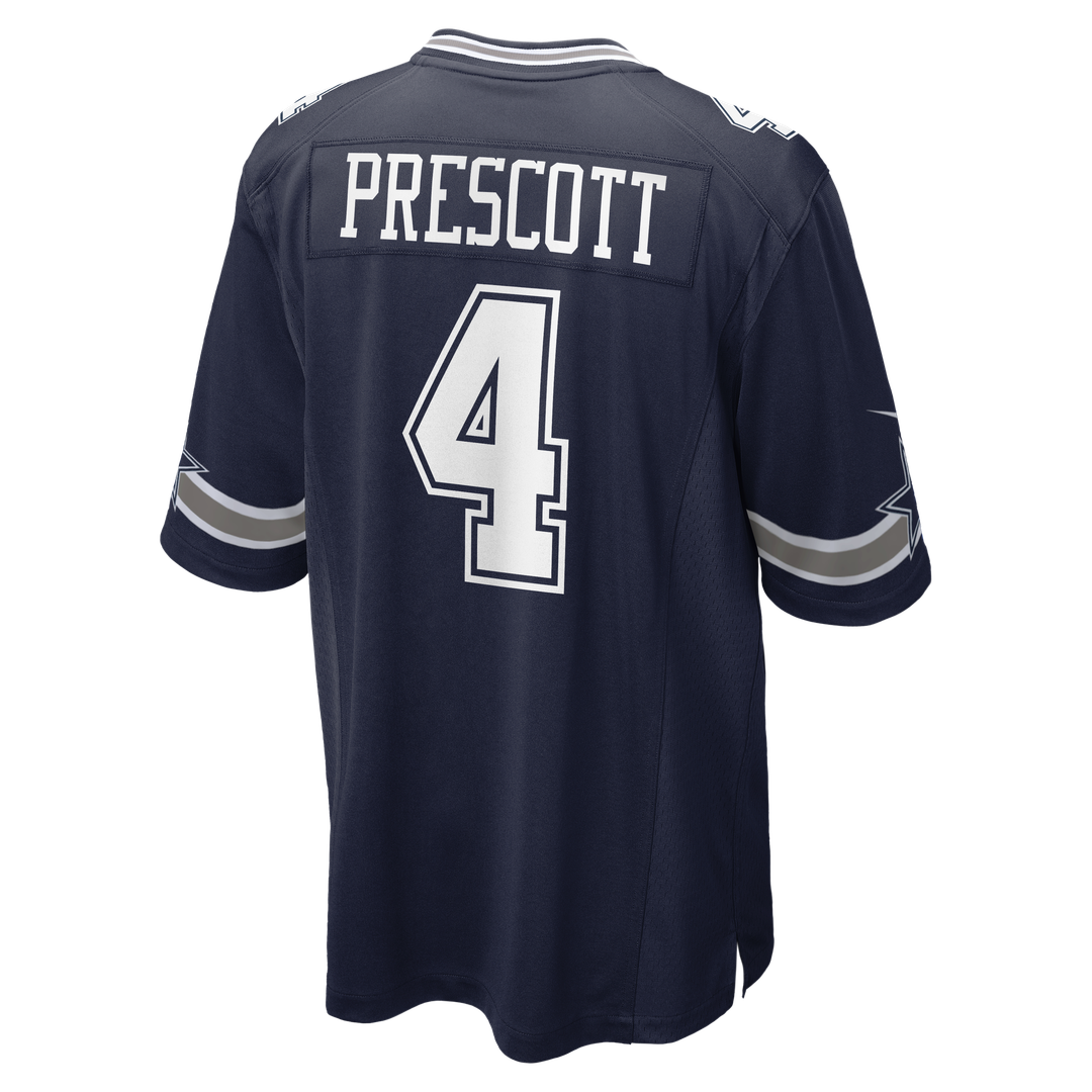 Dallas Cowboys Dak Prescott Nike Navy Game Team Jersey