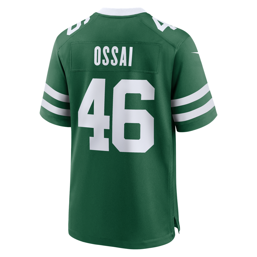 New York Jets Joseph Ossai Nike Legacy Green Team Game Jersey