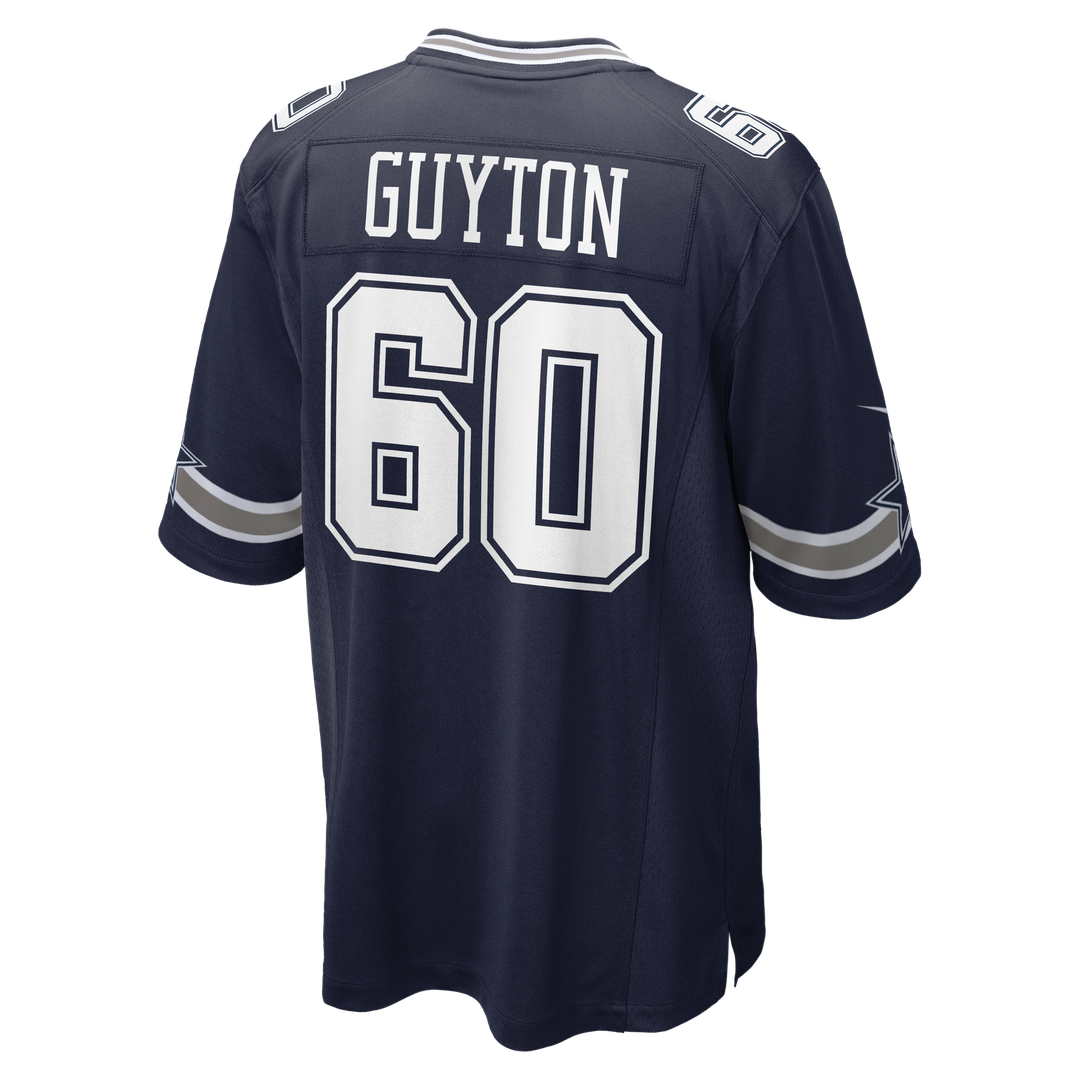 Dallas Cowboys Tyler Guyton Nike Navy Player Game Jersey