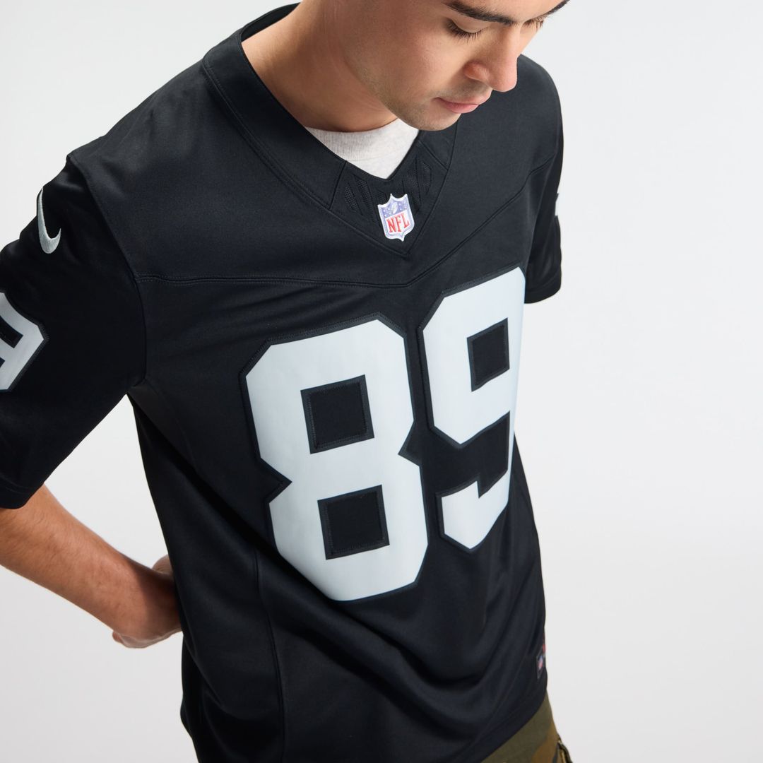 Las Vegas Raiders Brock Bowers Nike White Vapor F.U.S.E. Stitched Limited Jersey