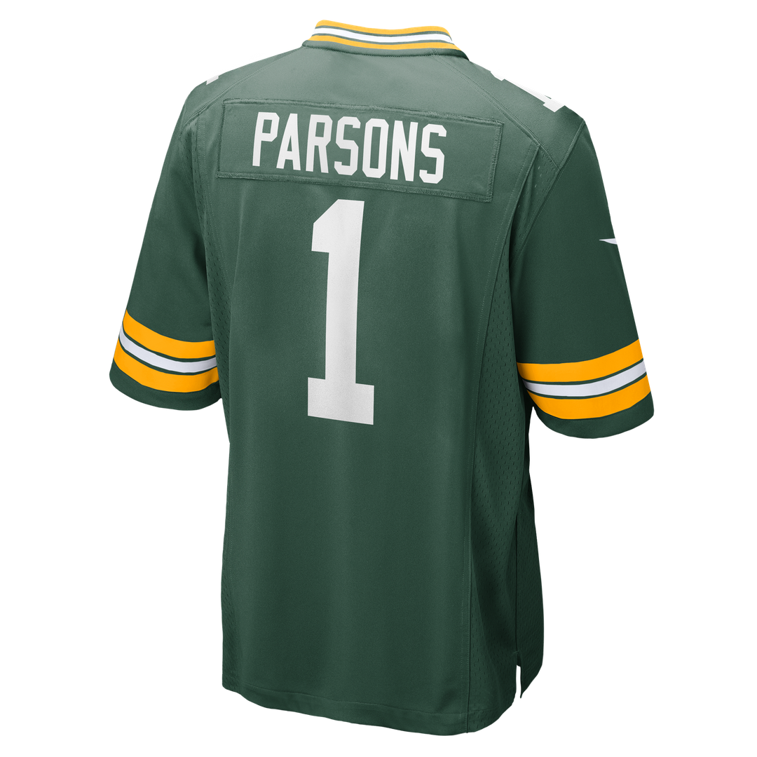 Green Bay Packers Micah Parsons Nike White Game Player Jersey